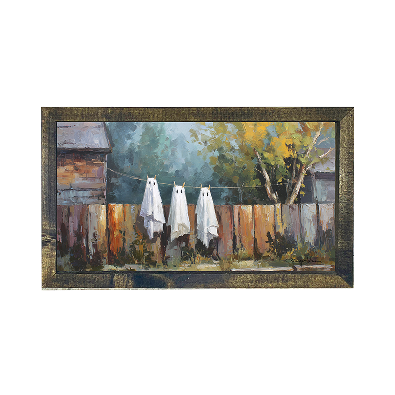 Ghost Costumes Drying - Horizontal Frame