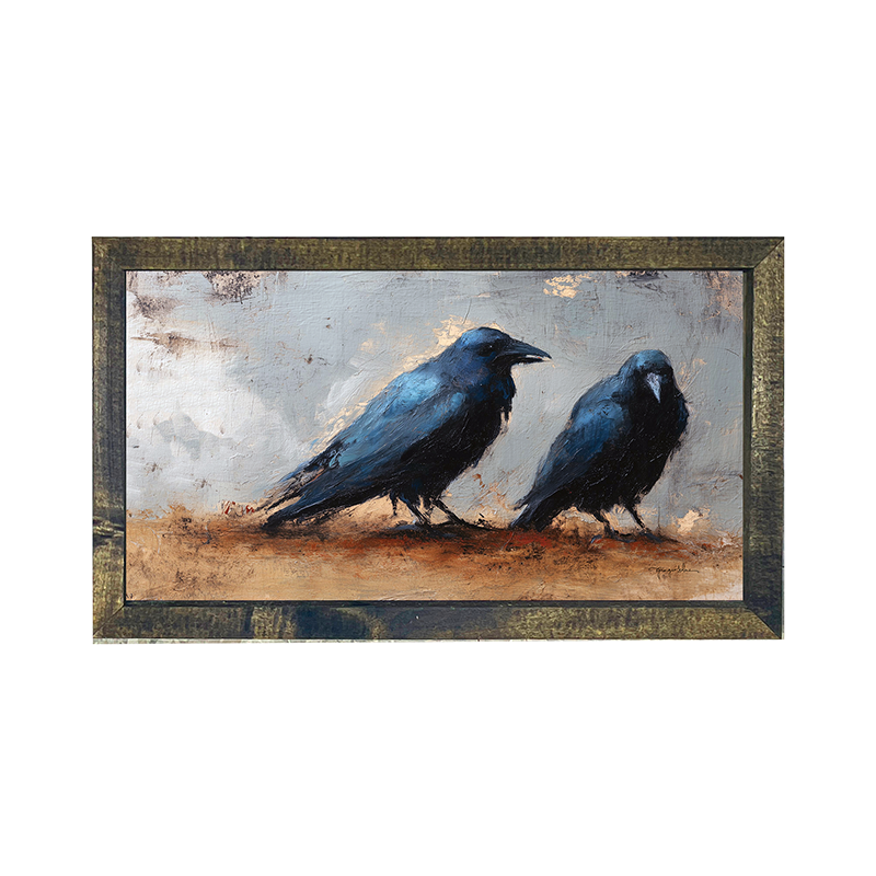 Two Crows - Horizontal Frame