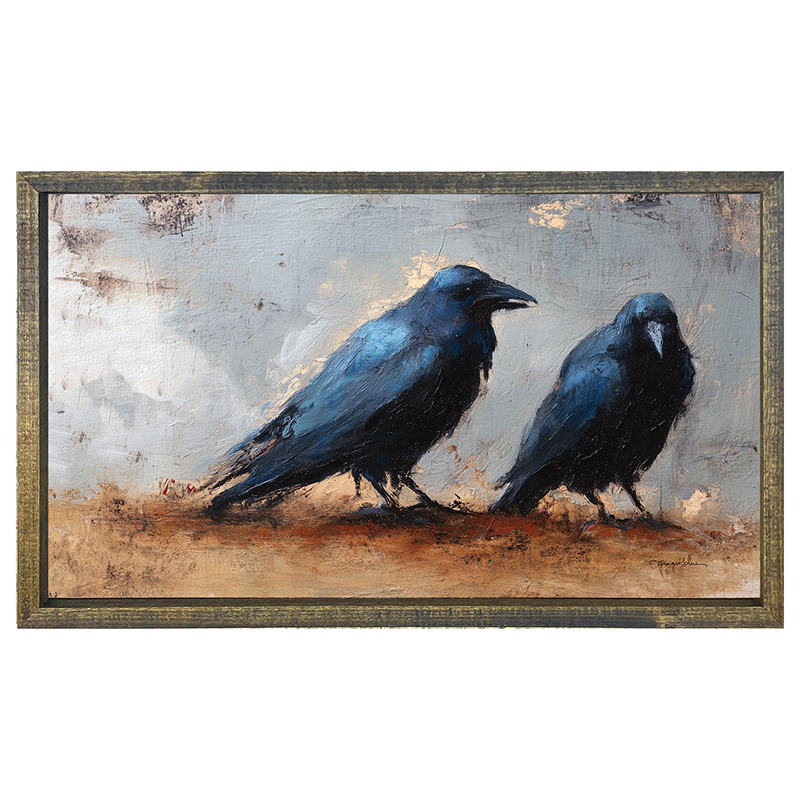 Two Crows - Horizontal Frame