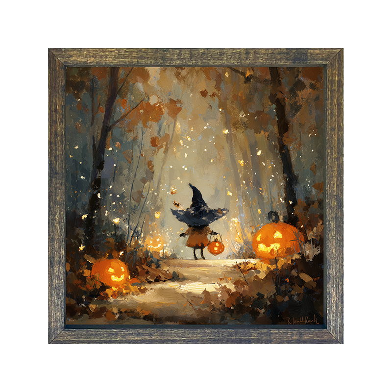 Halloween Friends - Witch on Forest Path