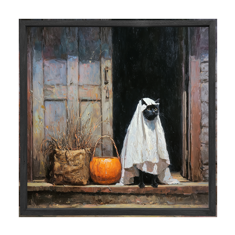 Trick or Treating Pets - Cat at the Door