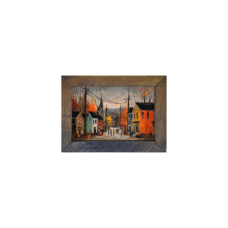 Halloween in the Village - Horizontal Frame