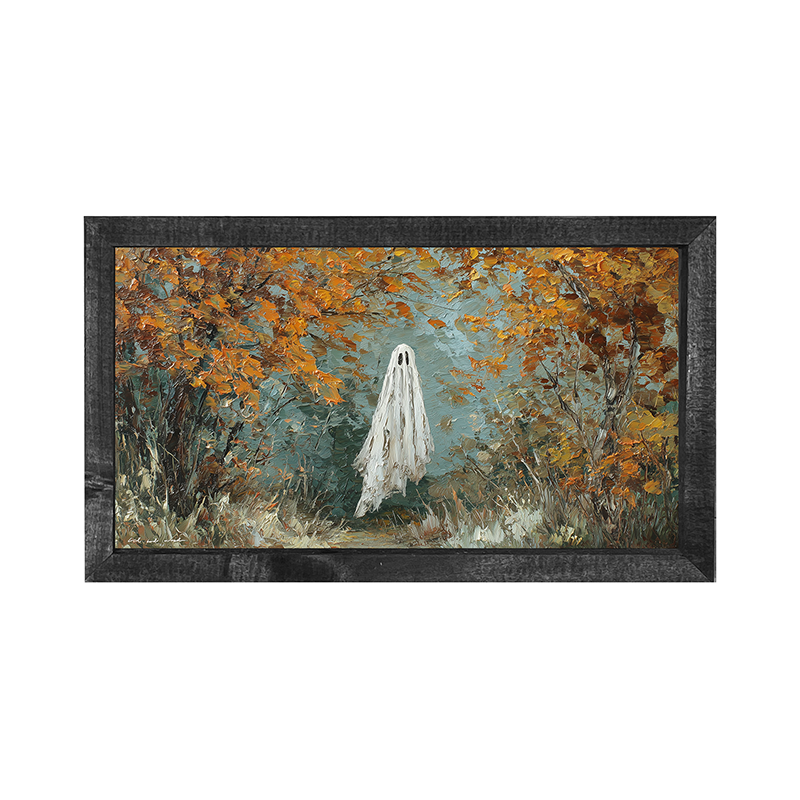 Ghost in Autumn Woods - Horizontal Frame