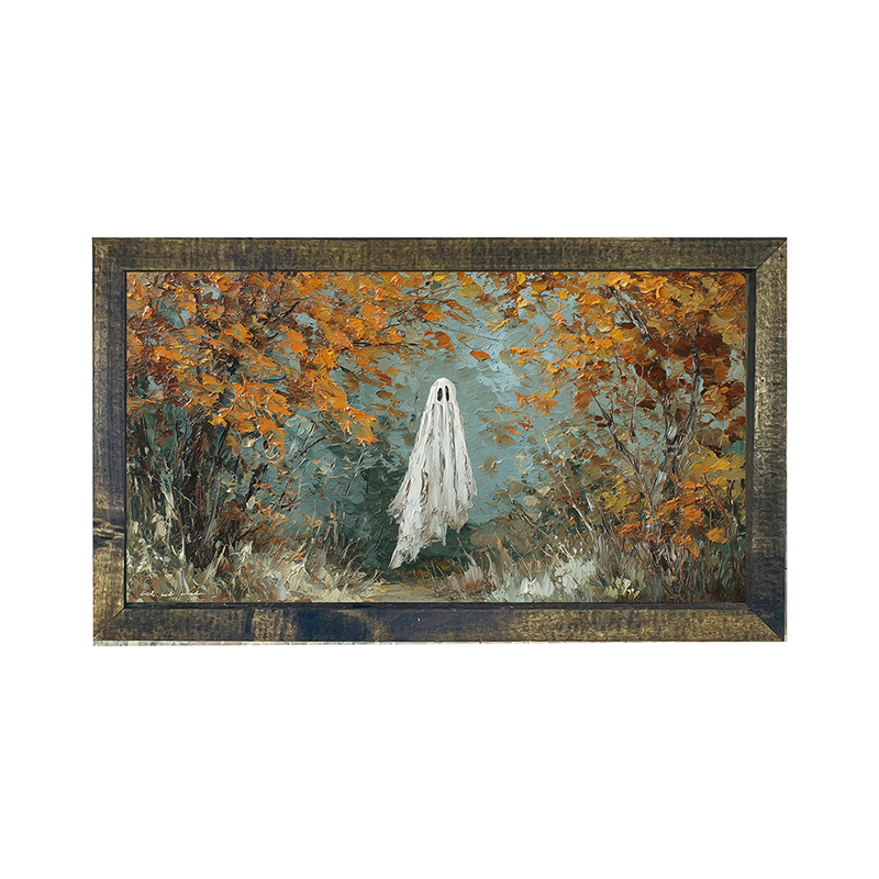 Ghost in Autumn Woods - Horizontal Frame