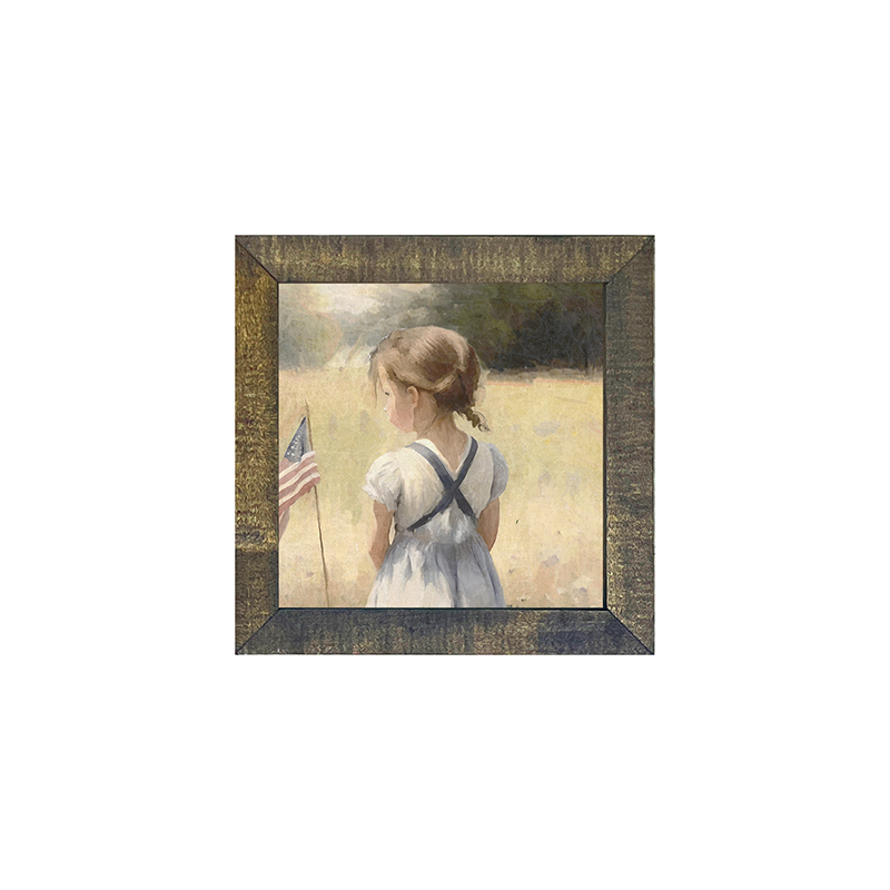 Girl with Flag