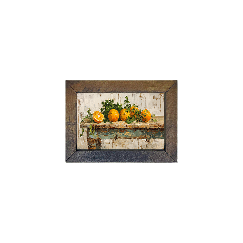 Sideboard Still Life - Oranges - Horizontal Frame