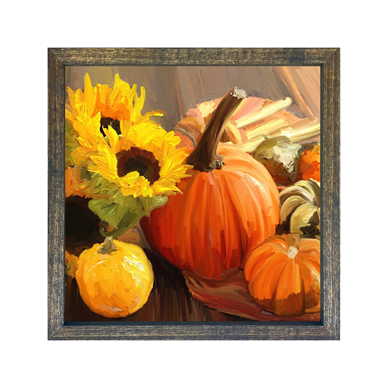 Pumpkins and Sunflowers
