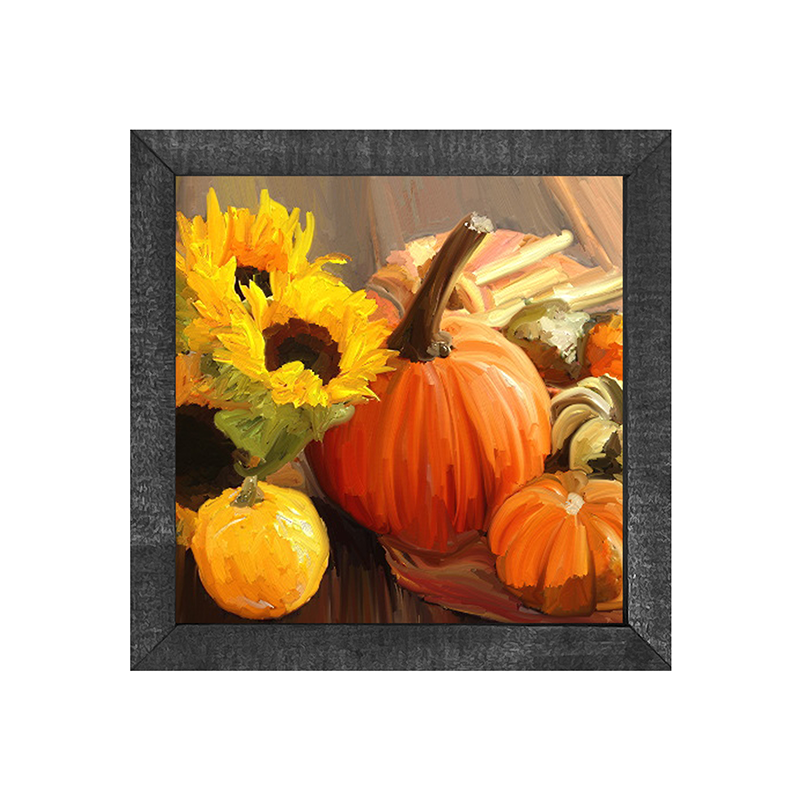 Pumpkins and Sunflowers