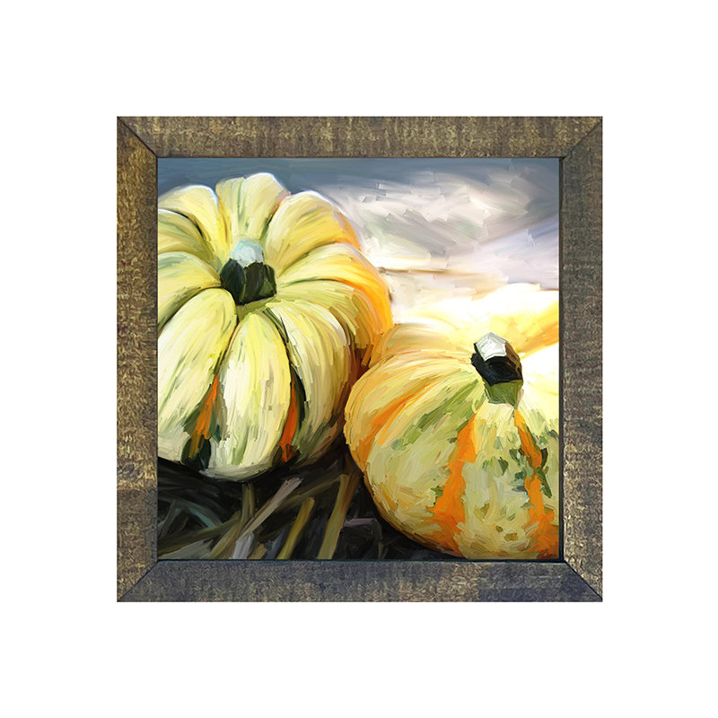 Pumpkins with green stripe