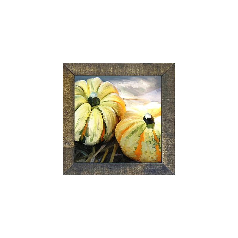 Pumpkins with green stripe