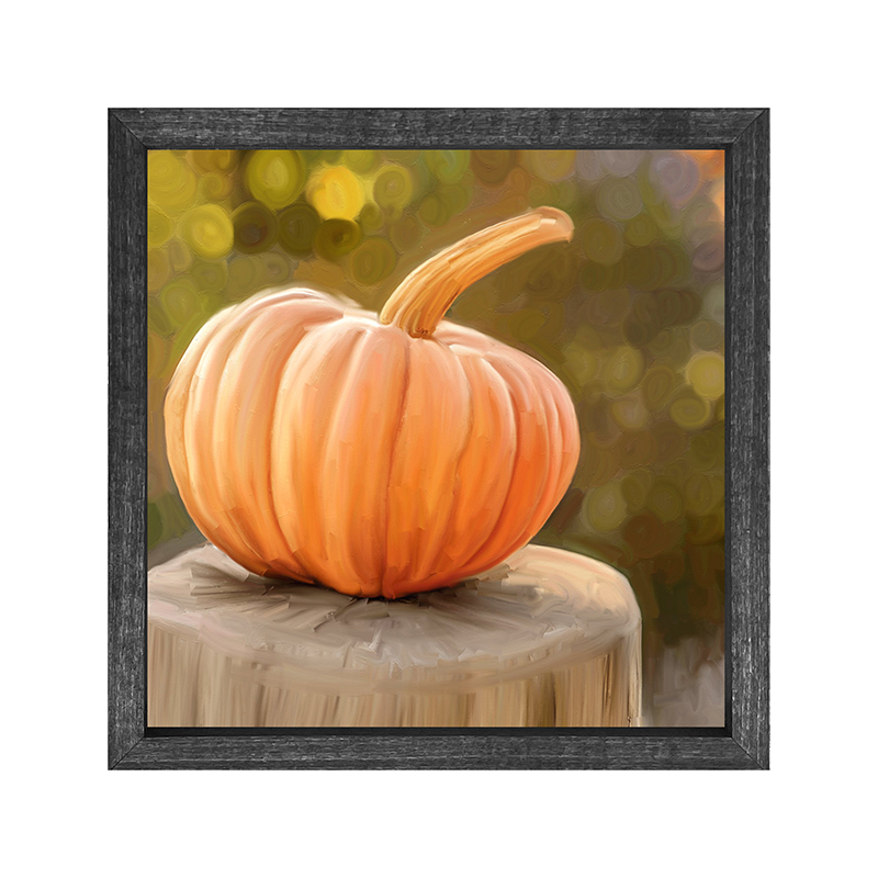 Pumpkin on a stump
