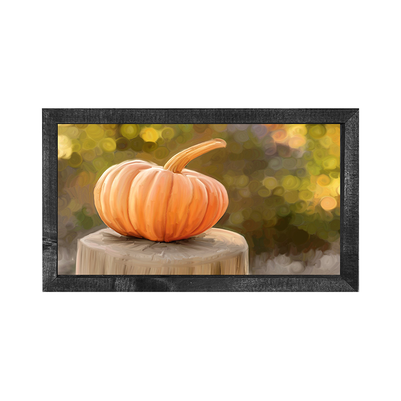 Pumpkin on a stump