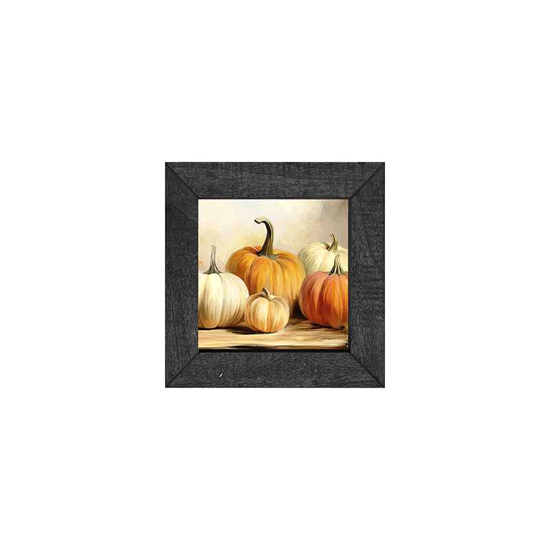 Pumpkins on a table