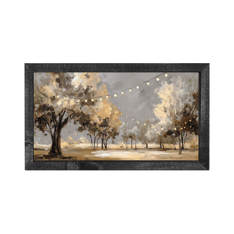 Summer Night Under the Lights - Horizontal Frame