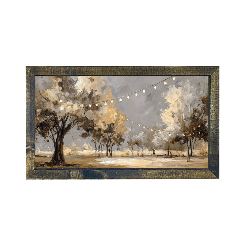 Summer Night Under the Lights - Horizontal Frame