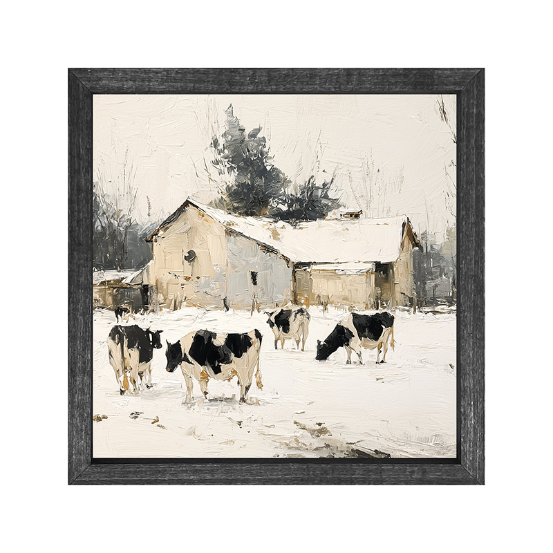 Cows in the Snow