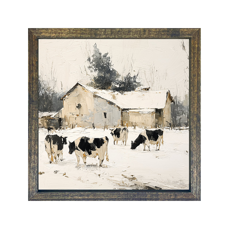 Cows in the Snow