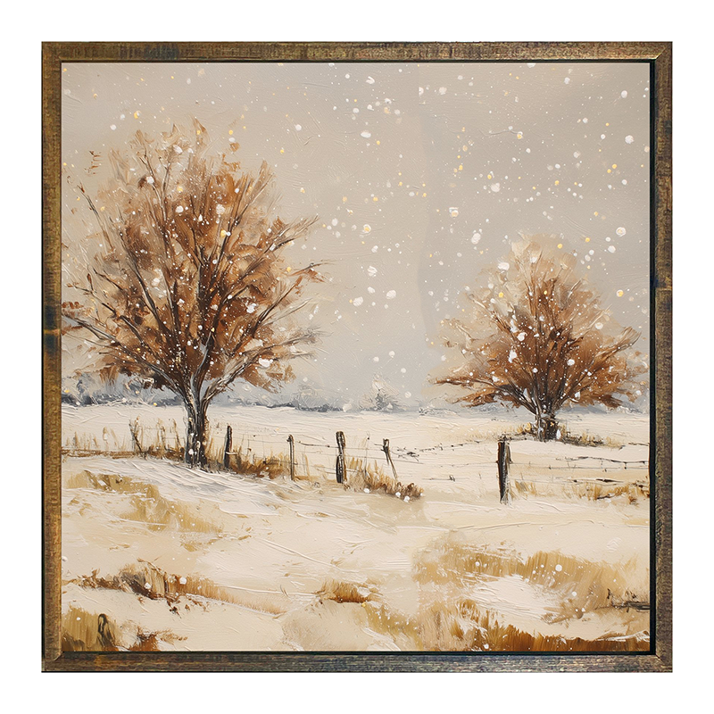 Fenceline Snowfall
