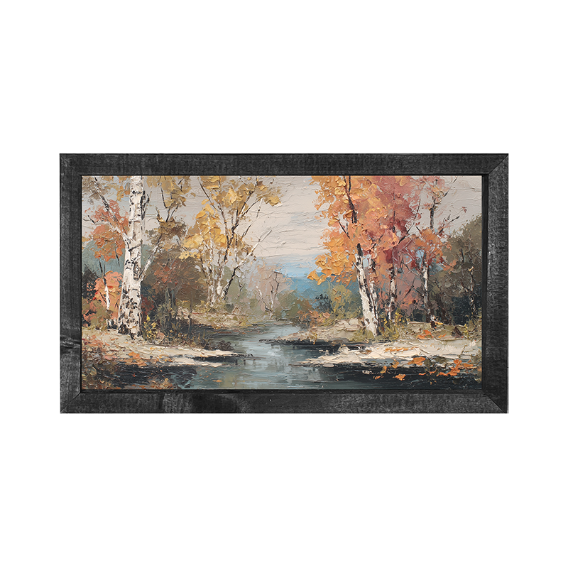 Autumn Country - Forest Stream - Horizontal Frame