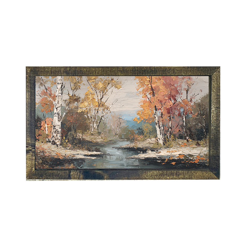 Autumn Country - Forest Stream - Horizontal Frame