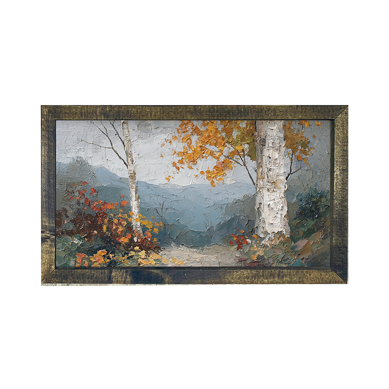Autumn Country - Mountain View - Horizontal Frame