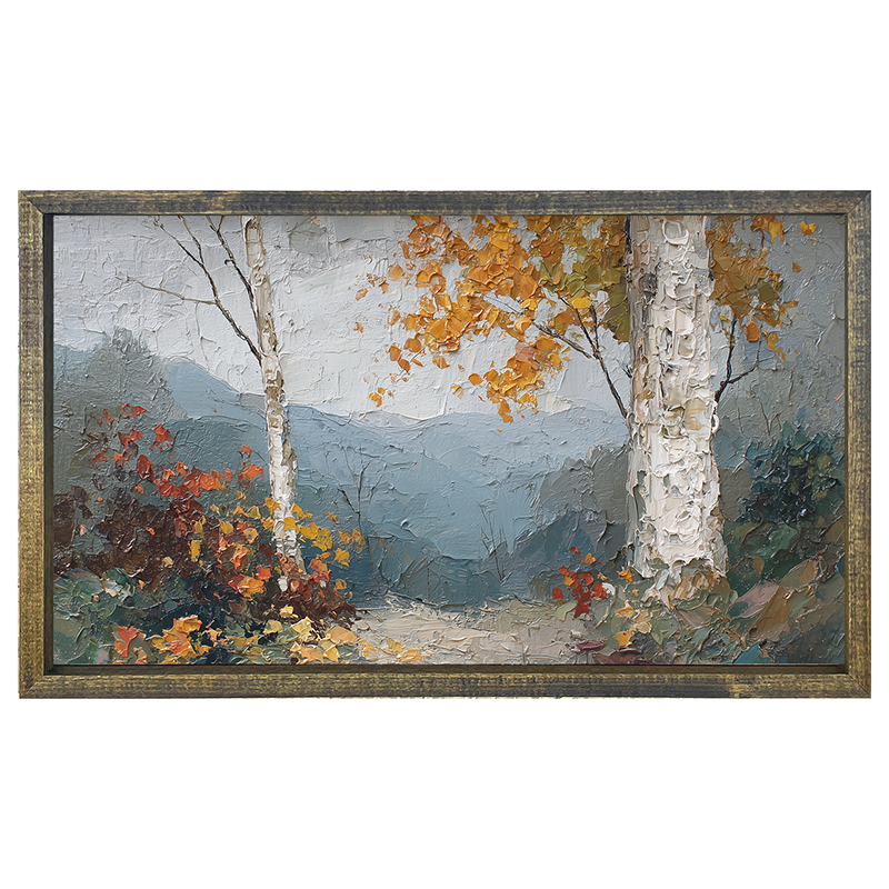 Autumn Country - Mountain View - Horizontal Frame