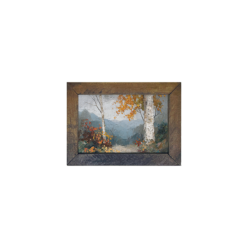 Autumn Country - Mountain View - Horizontal Frame