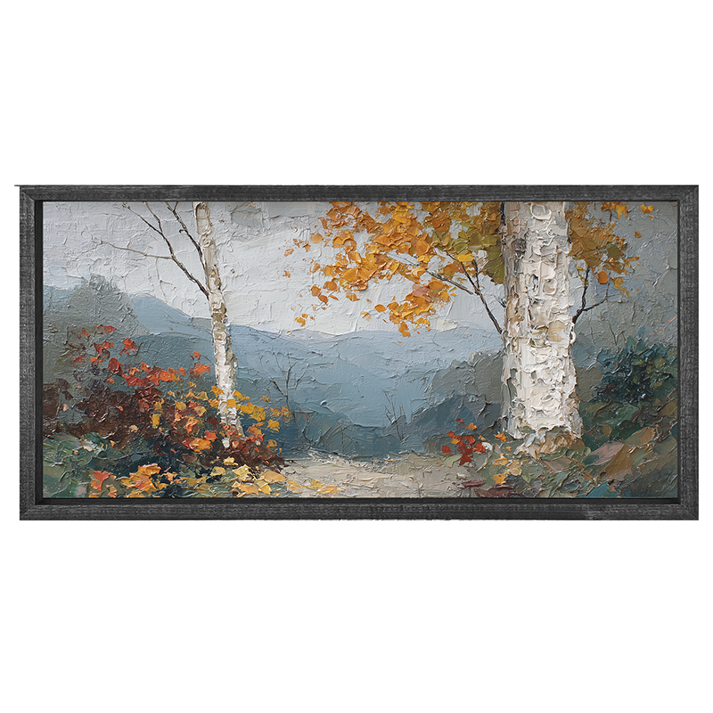 Autumn Country - Mountain View - Horizontal Frame