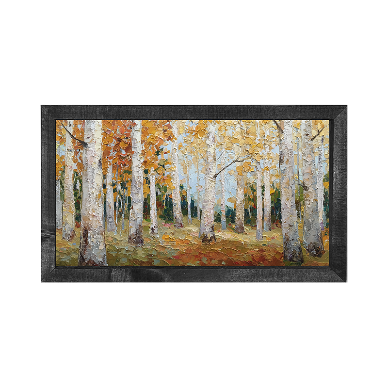 Autumn Country - Golden Trees - Horizontal Frame