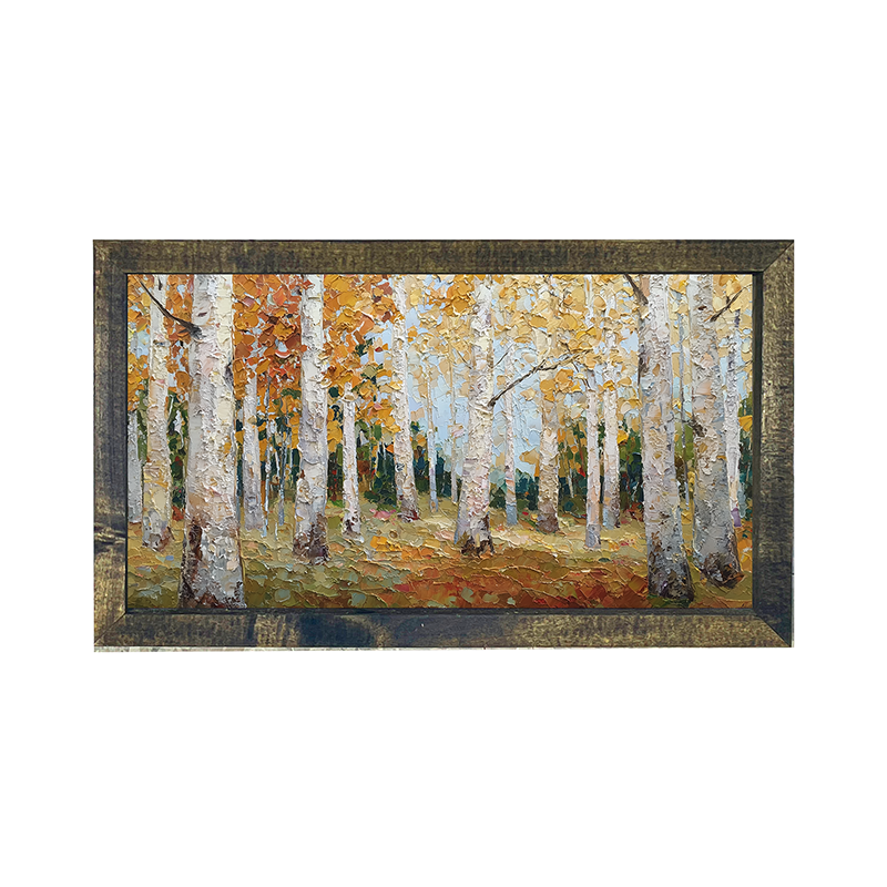 Autumn Country - Golden Trees - Horizontal Frame