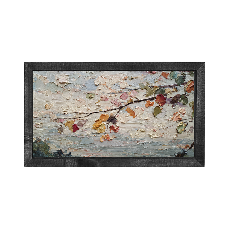 Autumn Country - Leaves on Branch - Horizontal Frame
