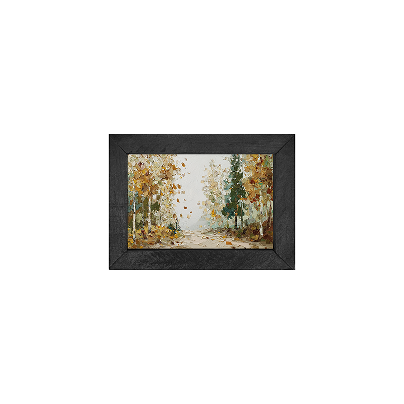 Autumn Country - Trees along Road - Horizontal Frame