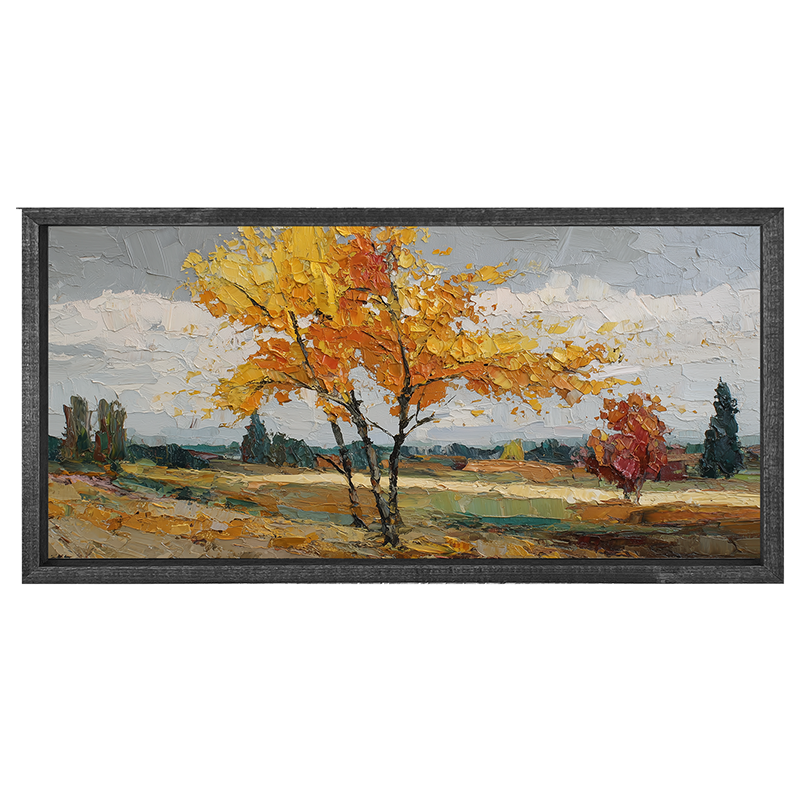 Autumn Country - Scenic Fields - Horizontal Frame