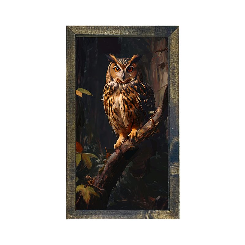 Forest Owl - Vertical Frame
