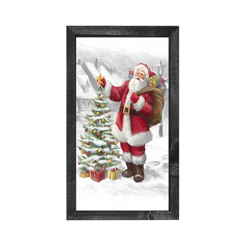 Santa with outdoor tree H