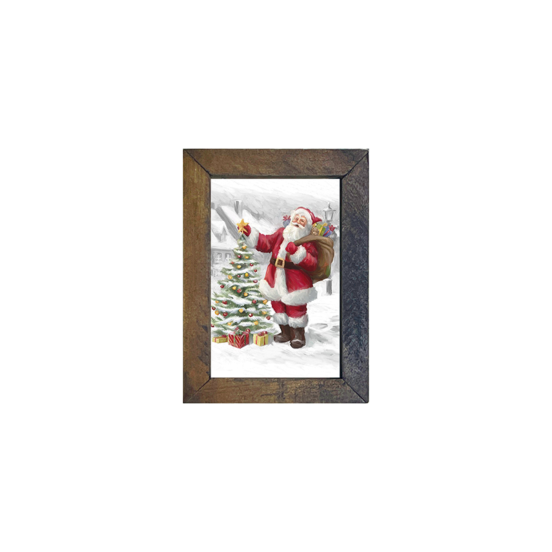 Santa with outdoor tree H