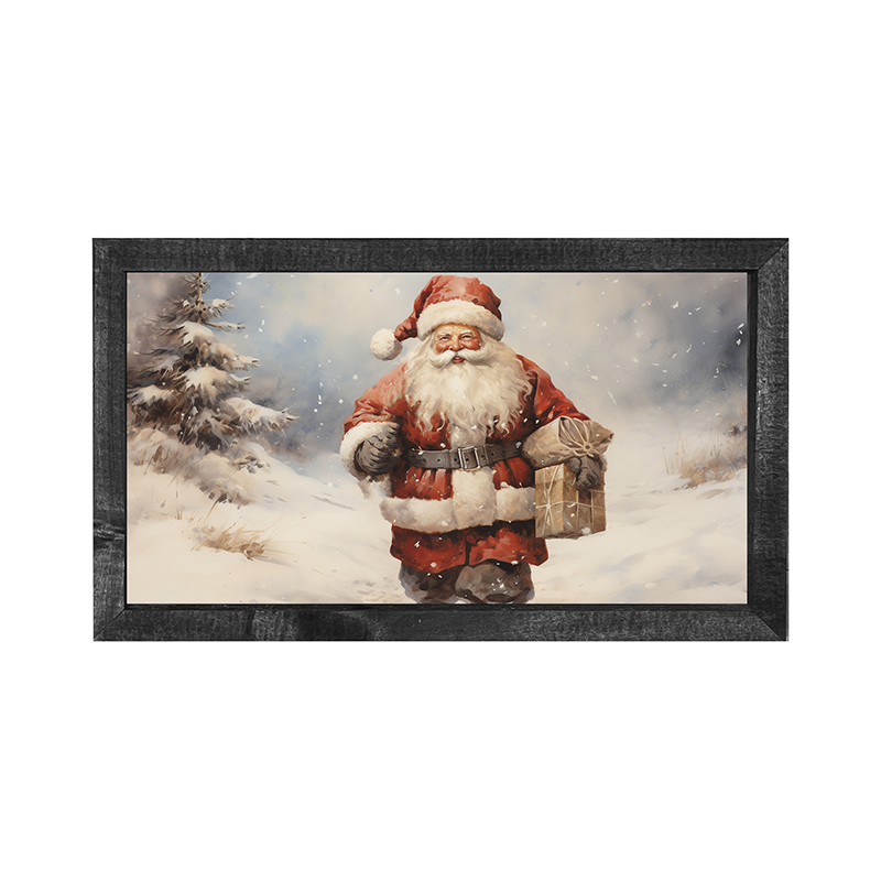 Santa on a mission-Horizontal frame
