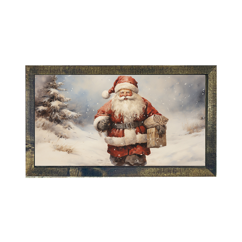 Santa on a mission-Horizontal frame