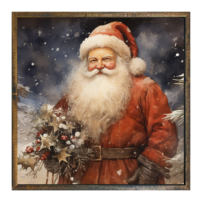 Winter night Santa