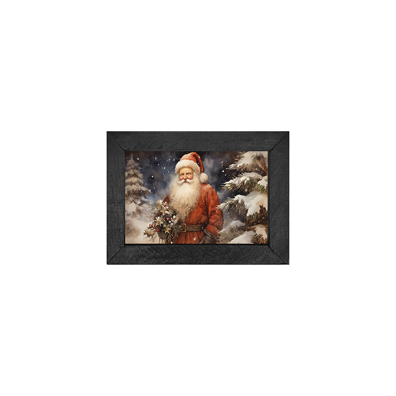 Winter night Santa-Horizontal frame