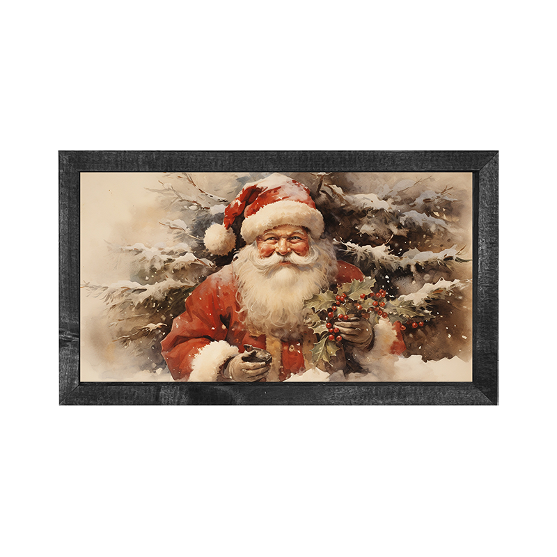 Santa smiling - Horizontal frame