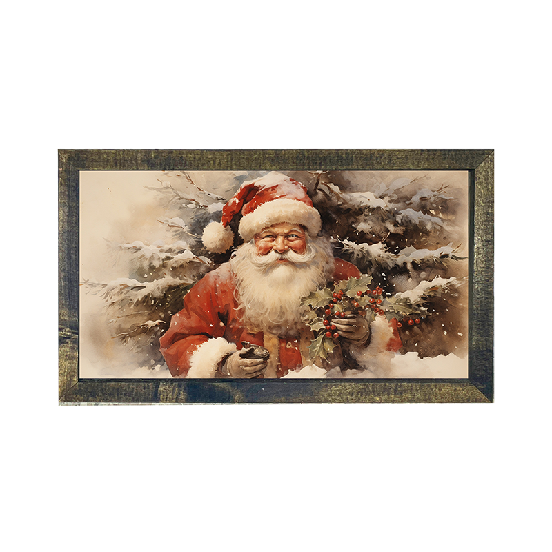 Santa smiling - Horizontal frame