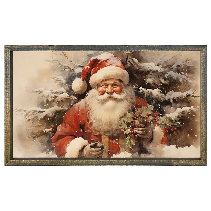 Santa smiling - Horizontal frame