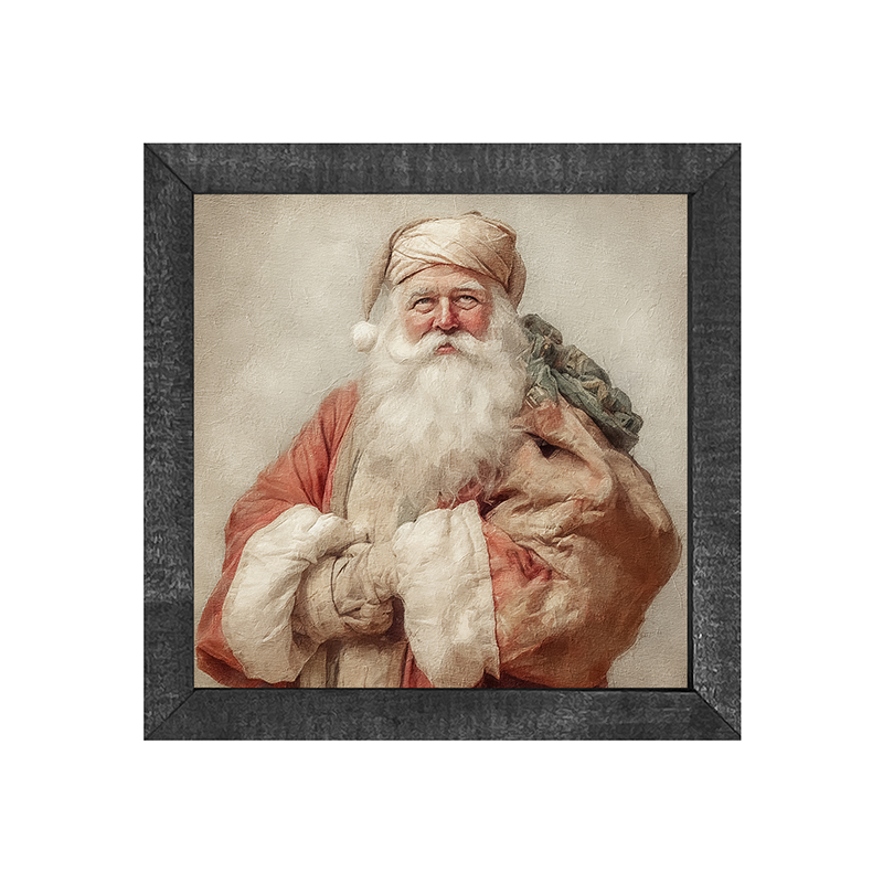 Smiling old world Santa