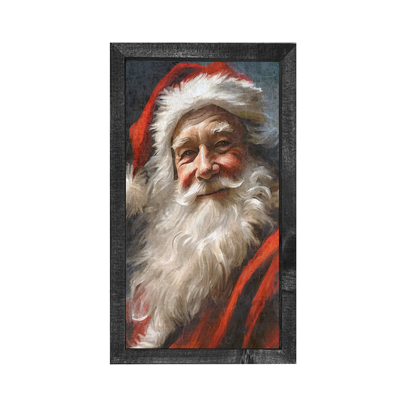 Grinning Santa-Vertical Frame