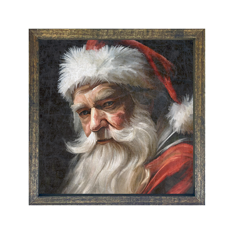 Santa with Black Background