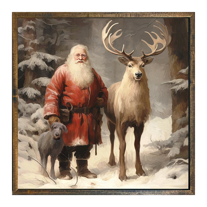Winter Forest Santa