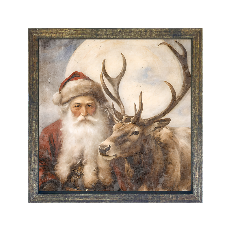 Reindeer with Santa 4