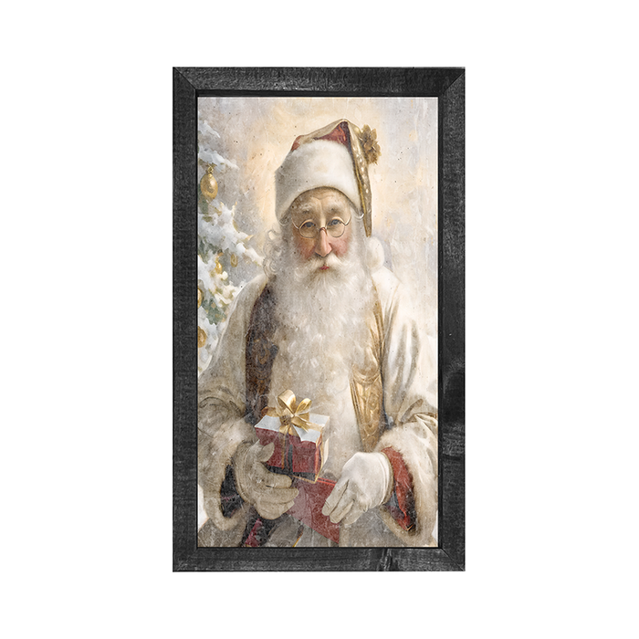 White Background Santa 7 - Vertical Frame