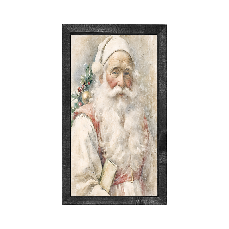White Background Santa 10 - Vertical Frame